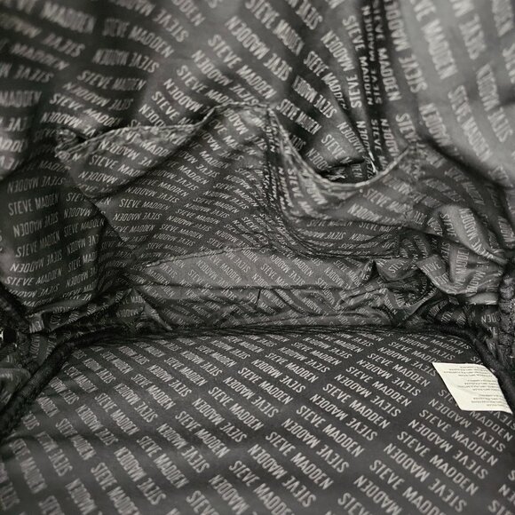 Steve Madden Bariaa Wild Nylon Padded Large Satchel Purple Backpack - Picture 5 of 12